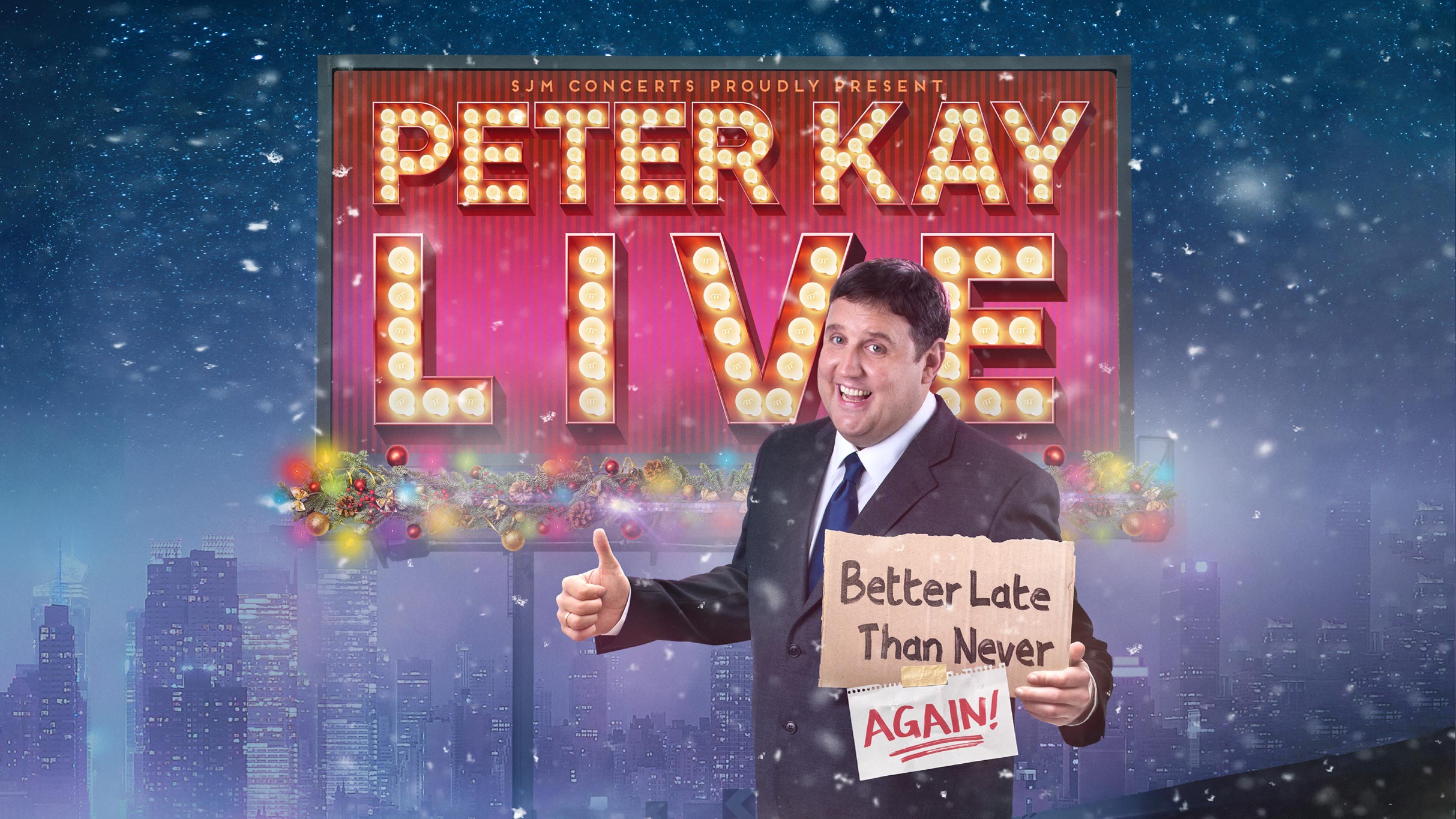 Peter Kay - Hospitality Packages Event Title Pic