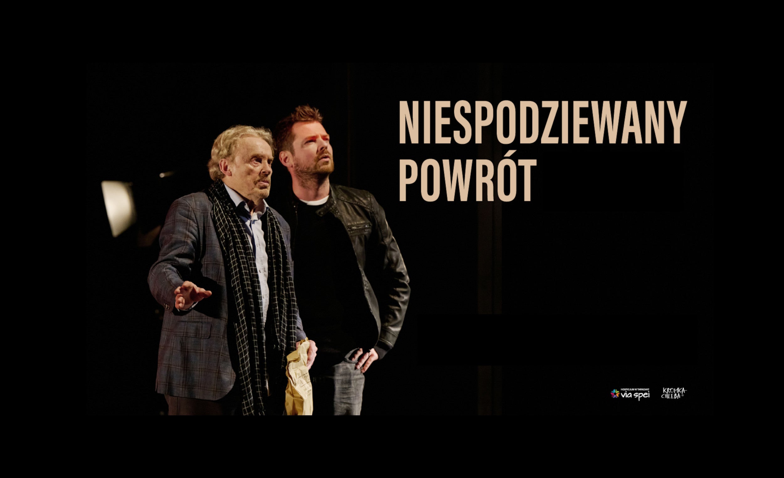 Spektakl "Niespodziewany powrót" na rzecz hospicjum Via Spei