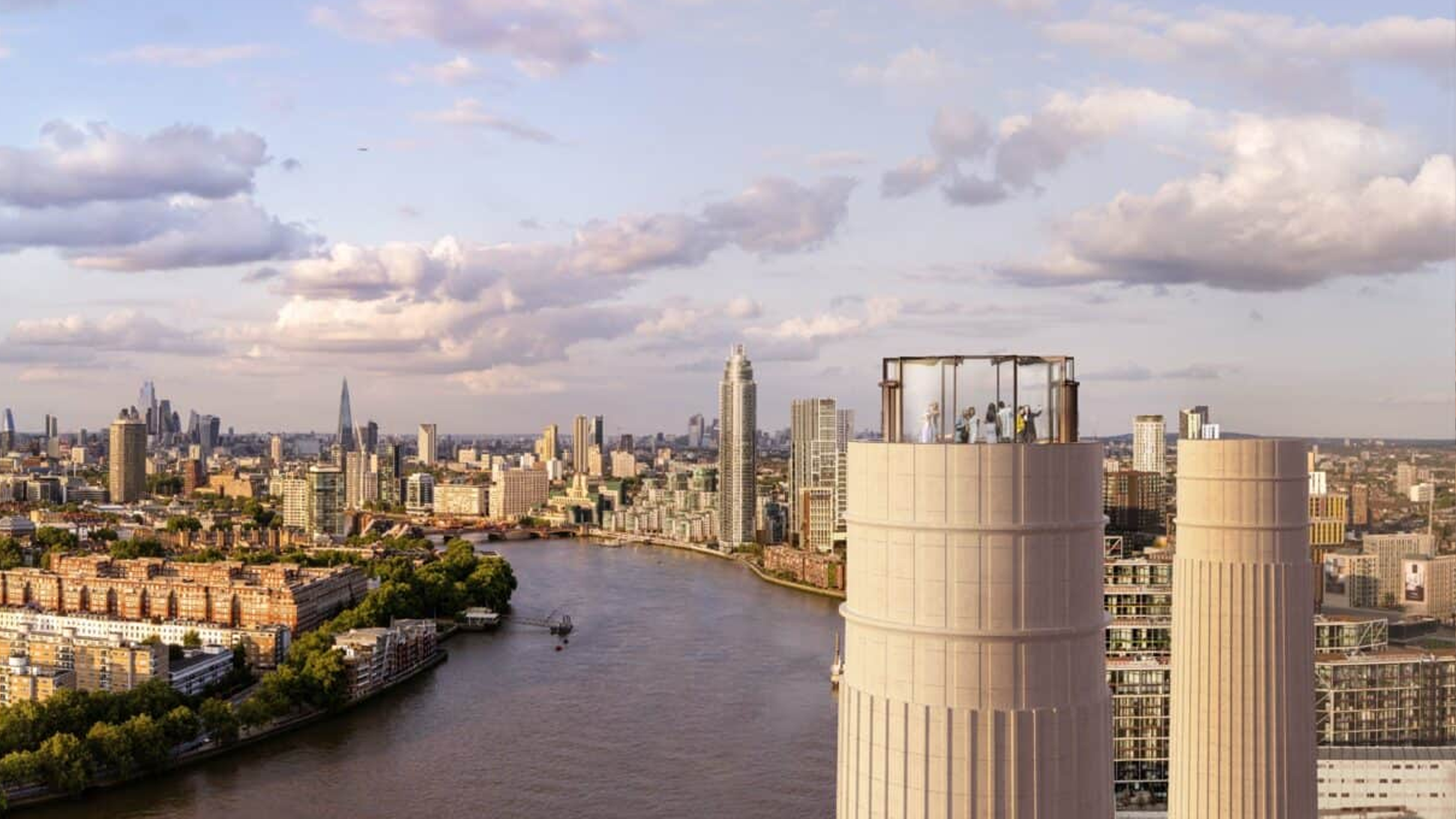 The Chimney Lift at Battersea Power Station