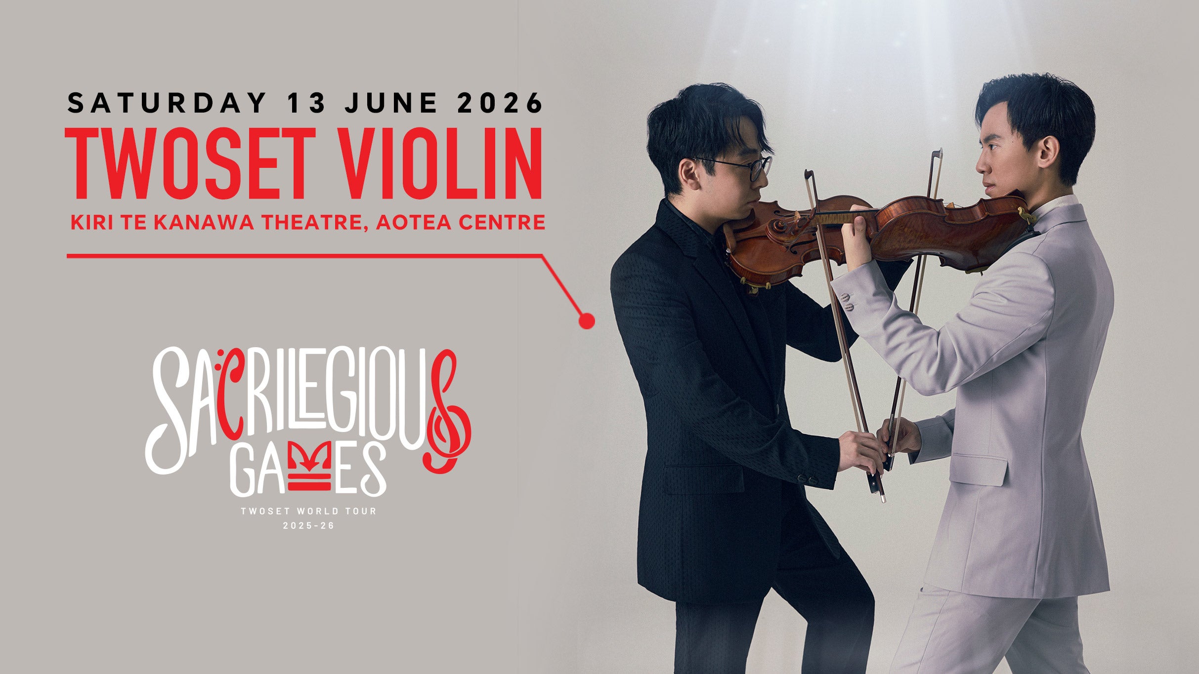 TwoSet Violin: The Sacrilegious Games - Auckland