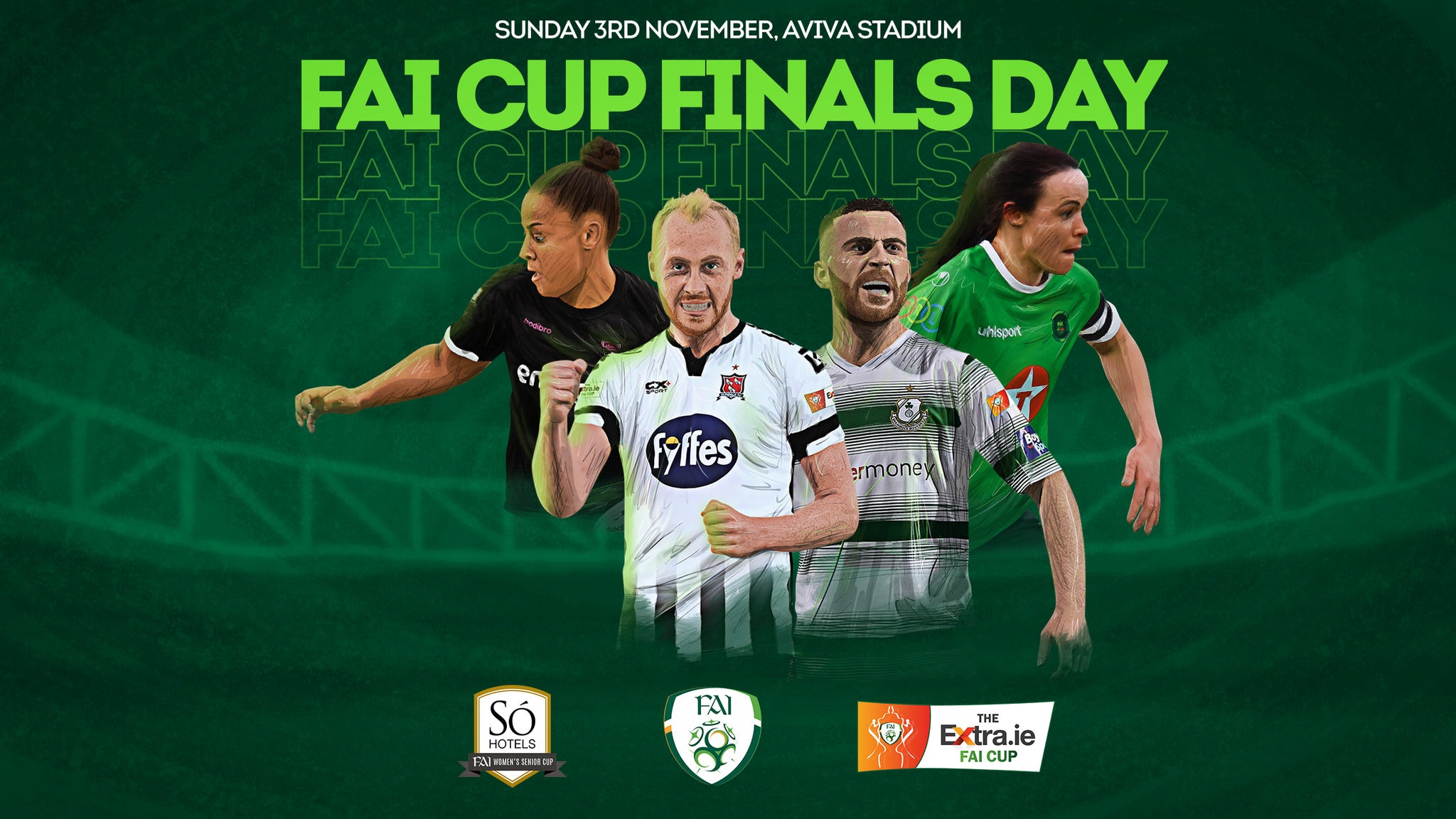 FAI Cup Finals Day - Dundalk/Shamrock Rovers & Peamount/Wexford Youths ...