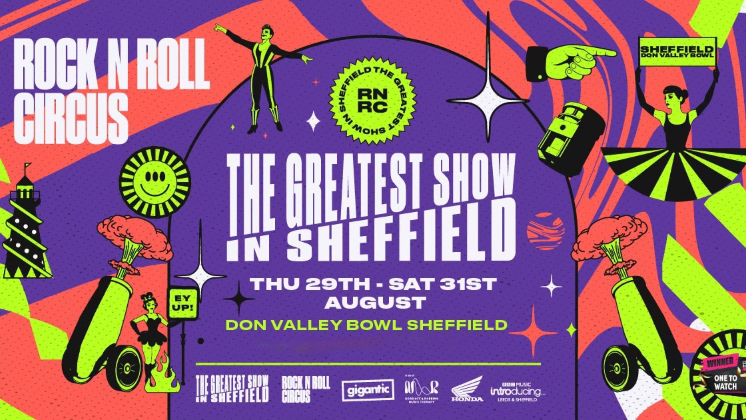 Becky Hill: Rock N Roll Circus - Don Valley Bowl Event Title Pic