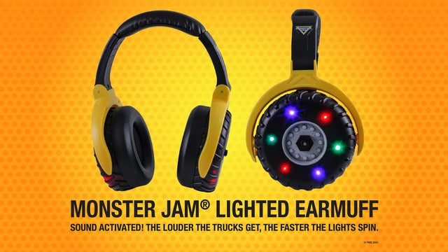 Monster Jam - Sound Activated Lighted Ear Muffs