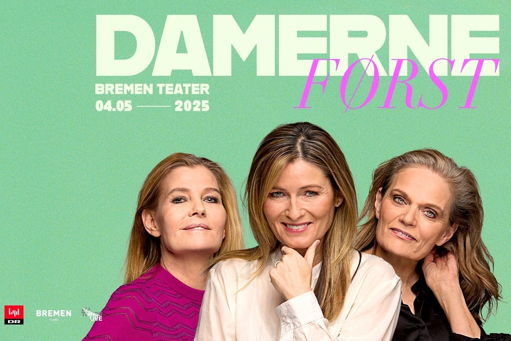 DAMERNE FØRST LIVE show poster