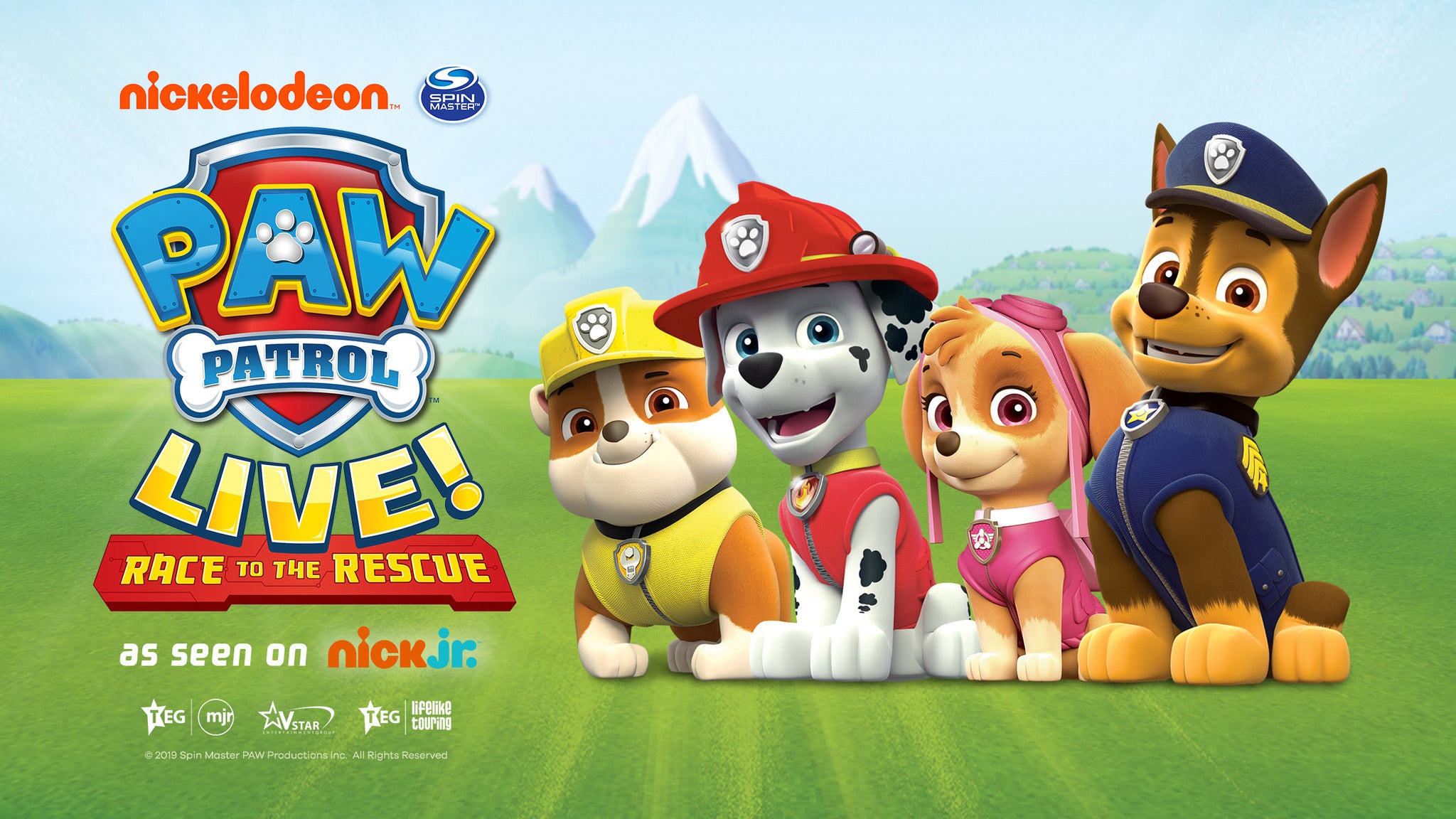 PAW Patrol Live!: Race To the Rescue Event Title Pic