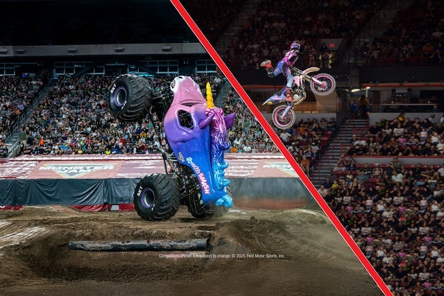 Monster Jam Freestyle Mania presented by Spin Master in Rosemont promotional photo for Cyber Week presale tickets offer