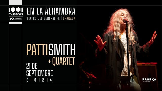 Patti Smith, 1001 Músicas de la Alhambra in Teatro del Generalife, Granada 21/09/2024