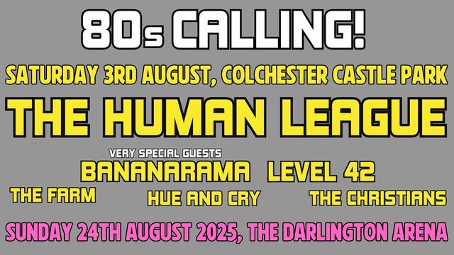 80's Calling! Colchester