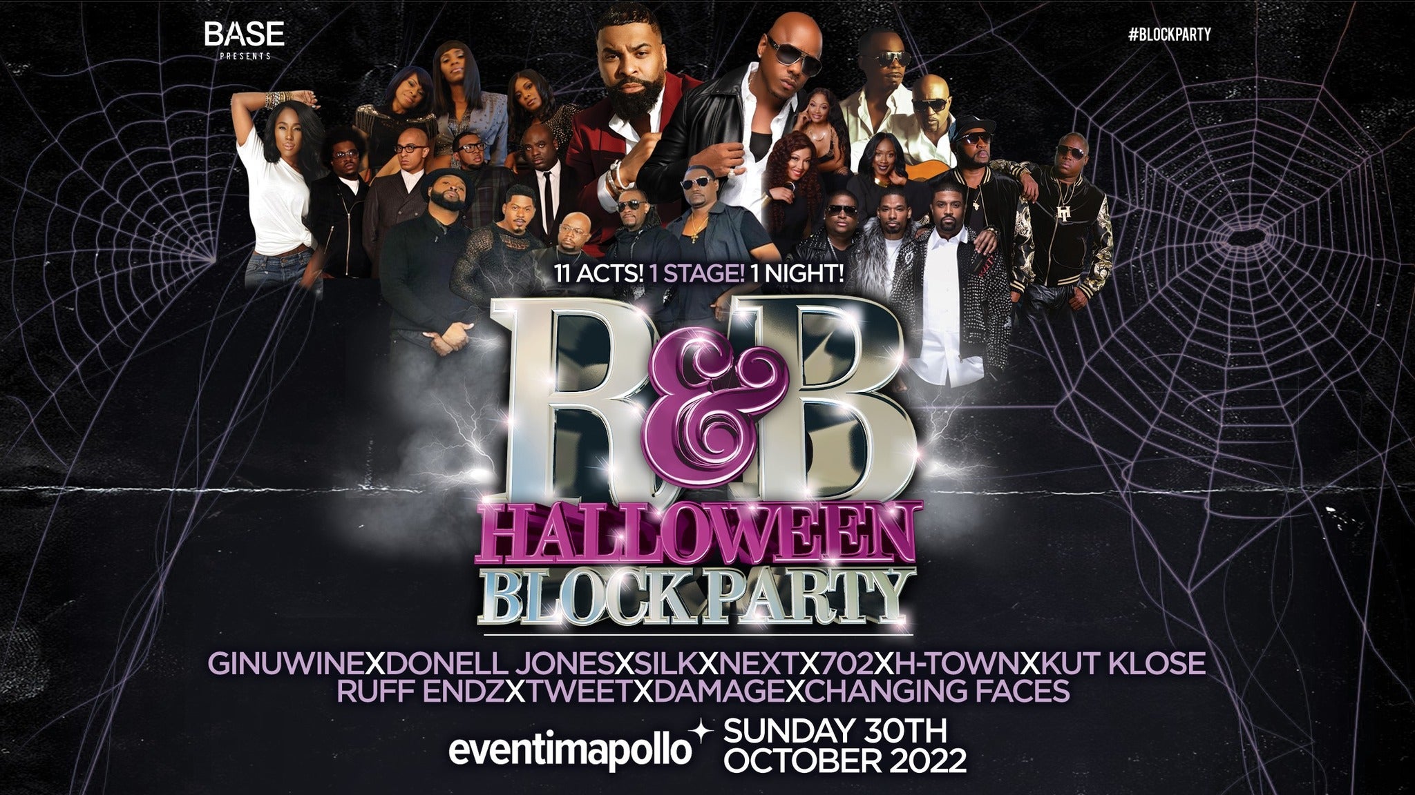 R&B SUPERSTARS HALLOWEEN BLOCK PARTY BIRMINGHAM Event Title Pic
