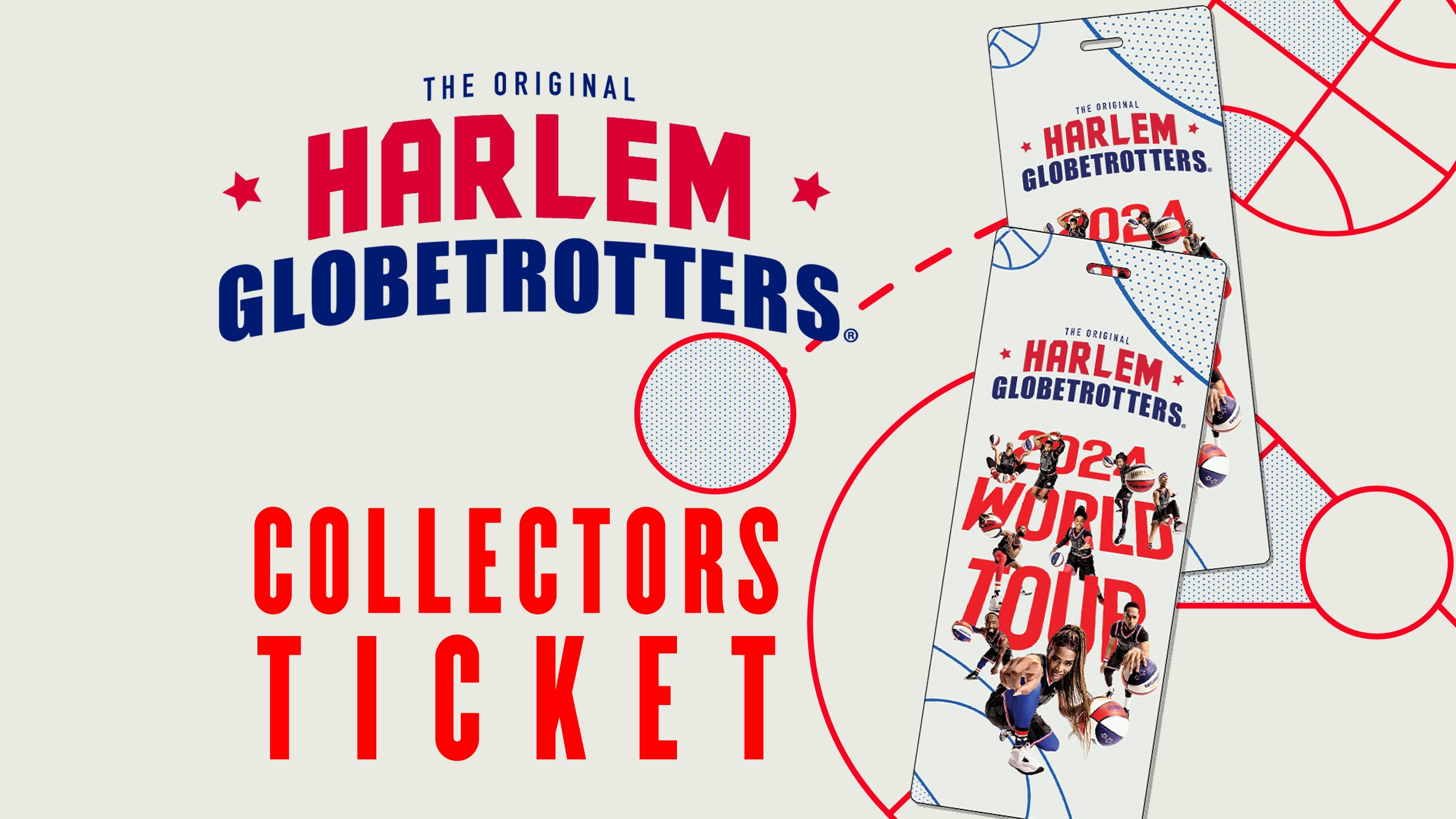 Harlem Globetrotters 2024 World Tour Souvenir Ticket in Oklahoma City promo photo for 3D Collector presale offer code