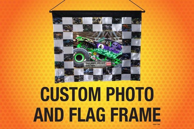 Monster Jam - Souvenir Custom Photo and Flag Frame