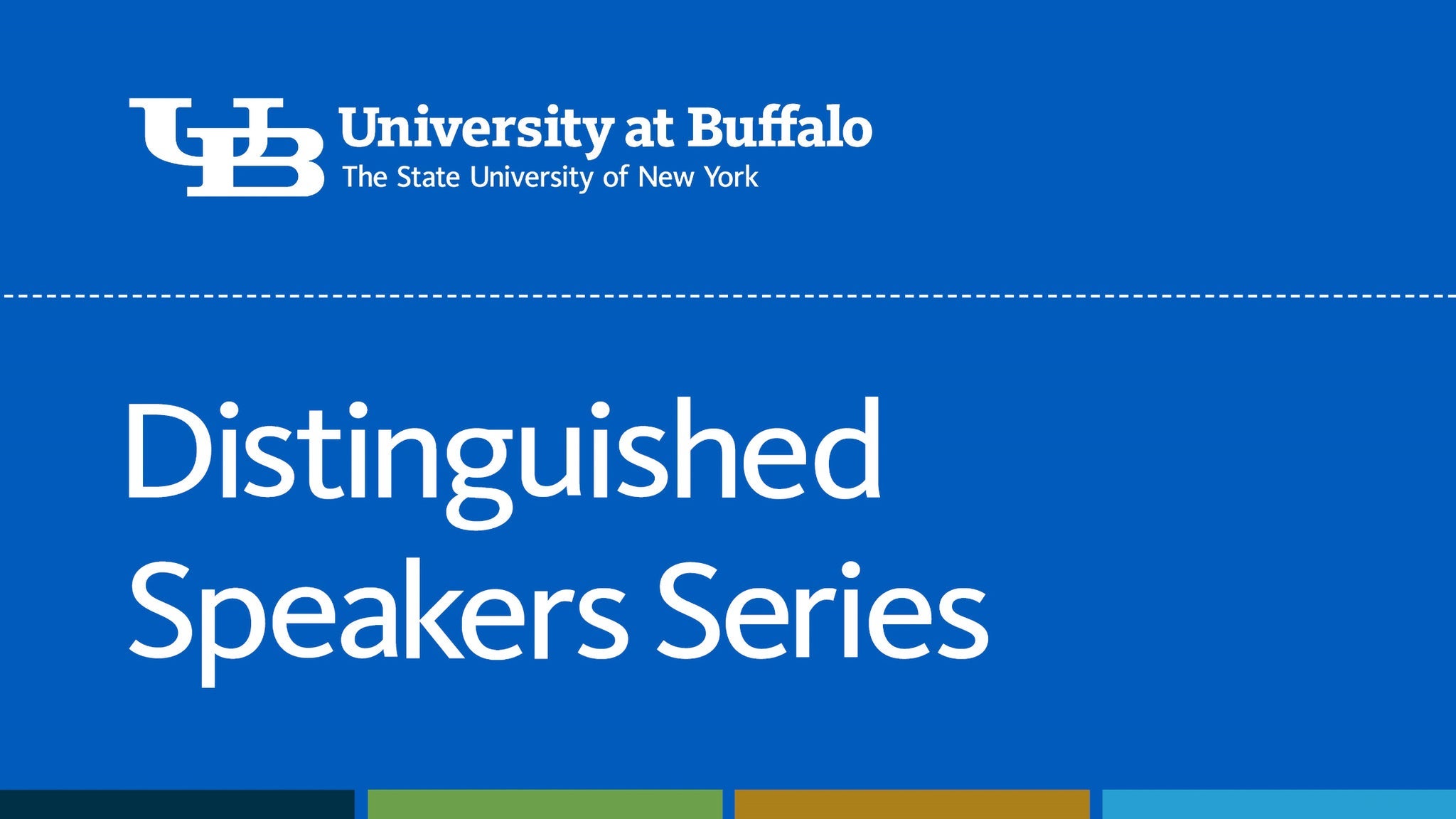 UB Distinguished Speakers Series Tickets Event Dates & Schedule