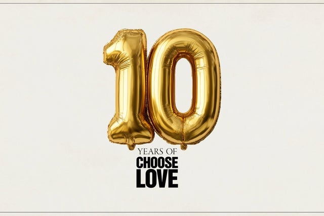 10 Years of Choose Love in London promotional photo for Live Nation presale tickets offer
