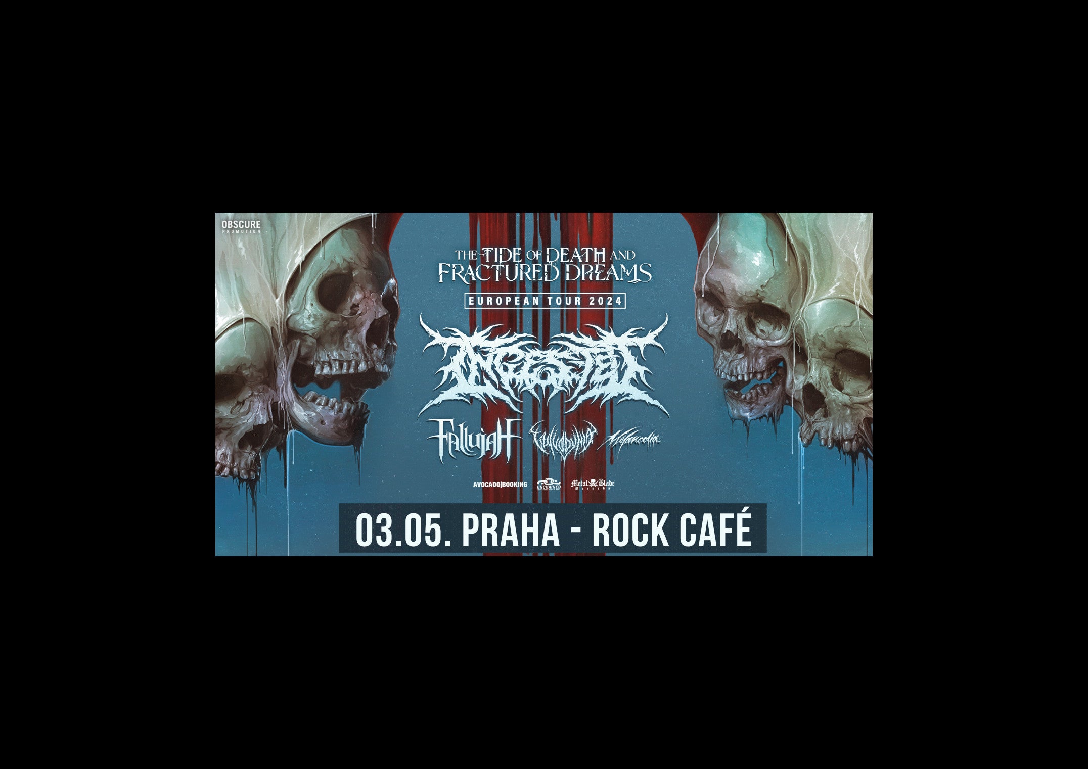 INGESTED, FALLUJAH, VULVODYNIA, MÉLANCOLIA- Praha -Rock Café Praha 1 Národní 20, Praha 1 11000