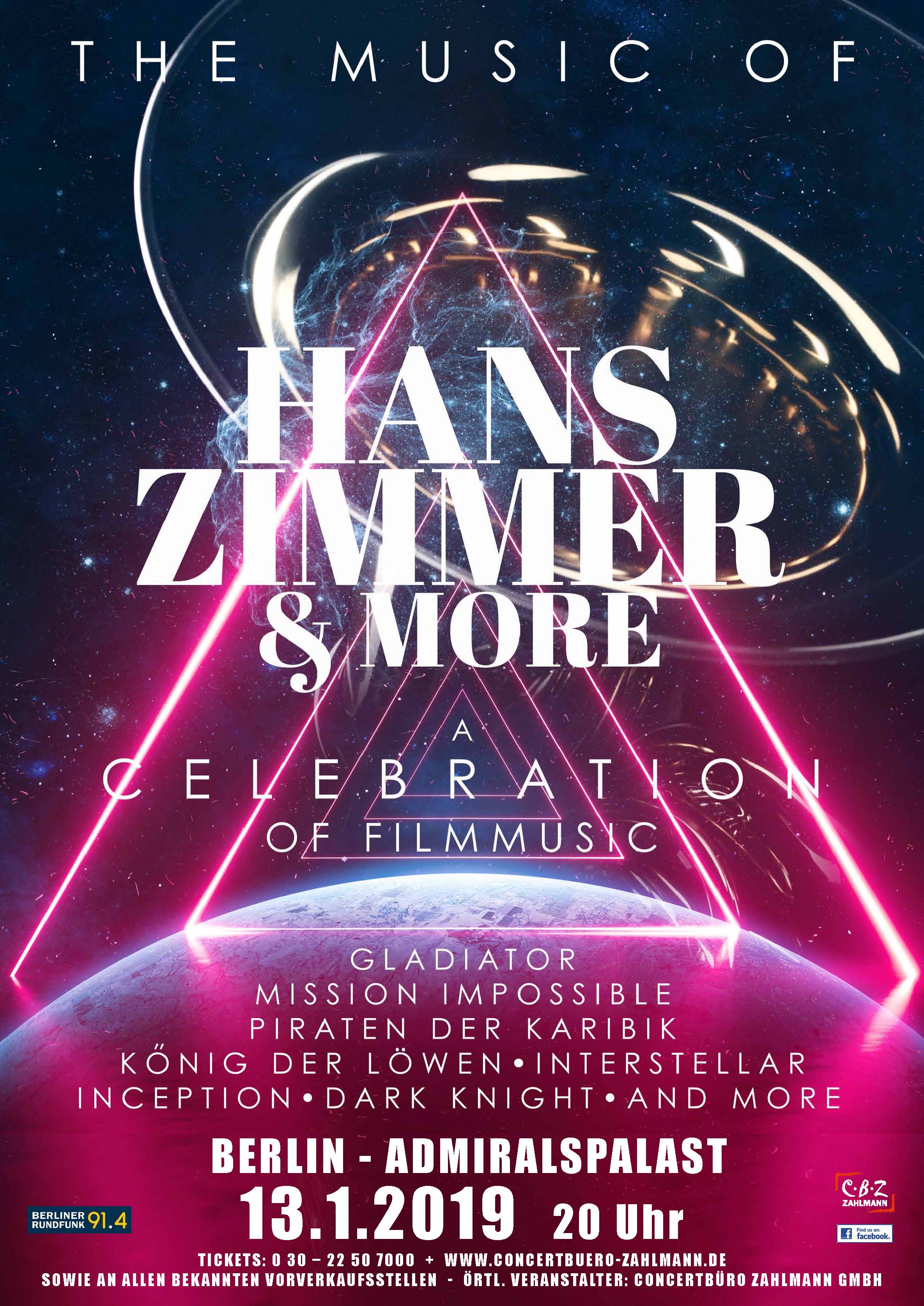 The Music of Hans Zimmer & Others – A Celebration of Film Music at The Fillmore Miami Beach at Jackie Gleason Theater – Miami Beach, FL