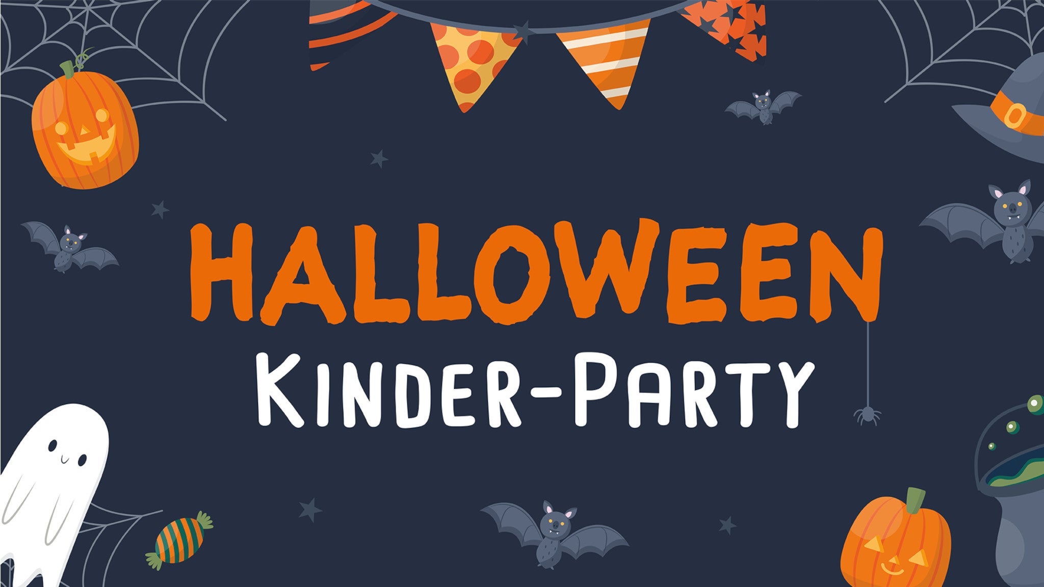 Halloween Kinder Party - von 4 bis 12 Jahre