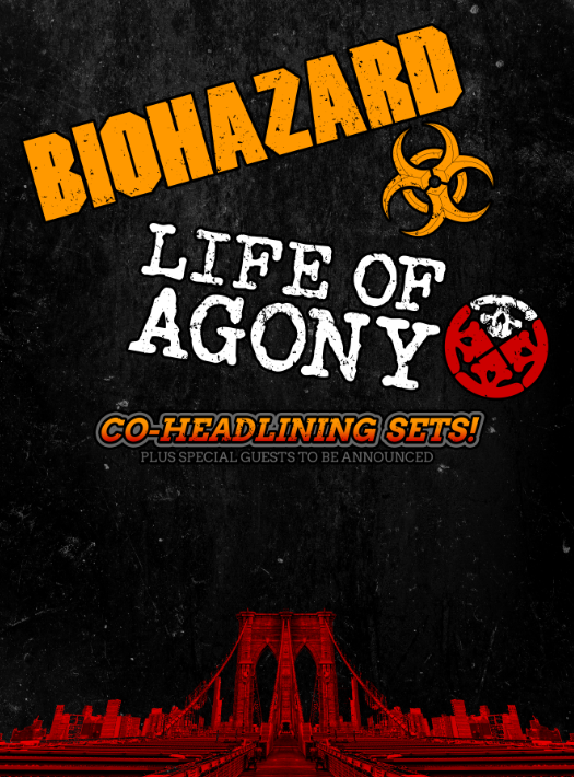 Biohazard + Life of Agony & More Event Title Pic