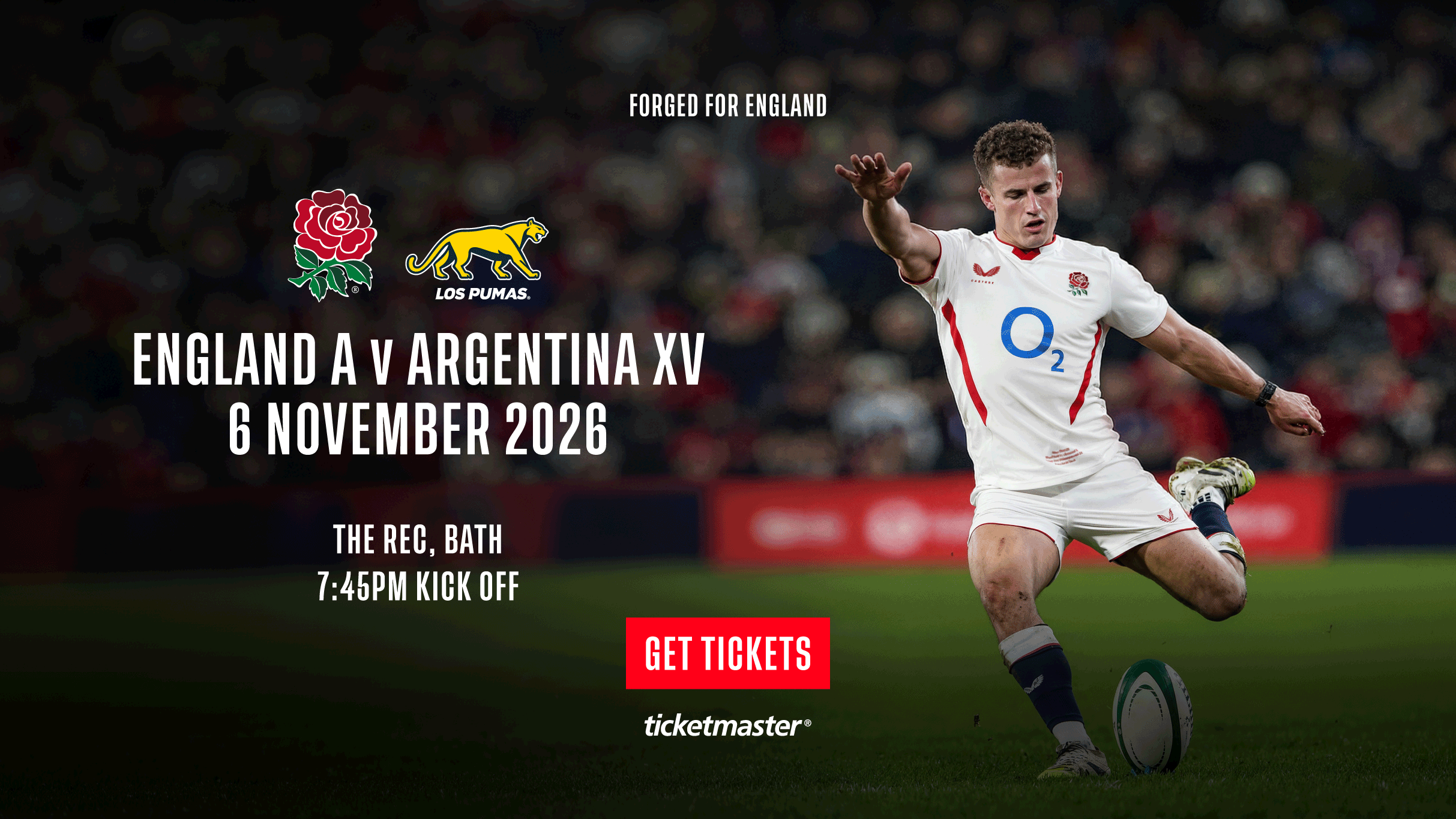 England A v Argentina XV at The Recreation Ground, Bath