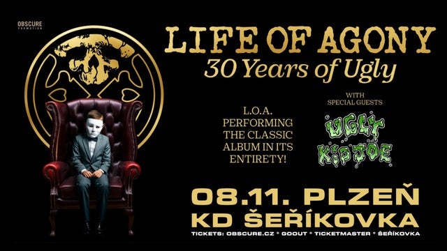 LIFE OF AGONY, UGLY KID JOE v Plzeň – KD Šeříkova 08/11/2025