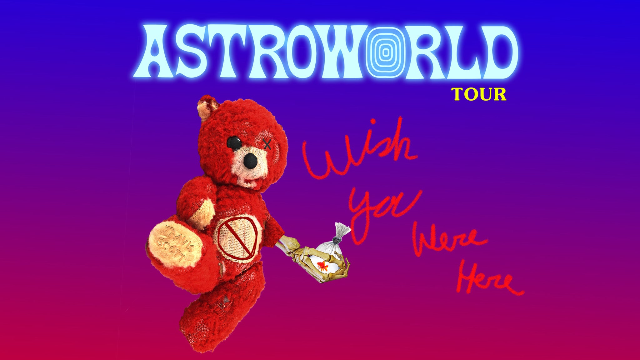 TRAVIS SCOTT - ASTROWORLD: WISH YOU WERE HERE TOUR in New York promo photo for Live Nation Mobile App presale offer code