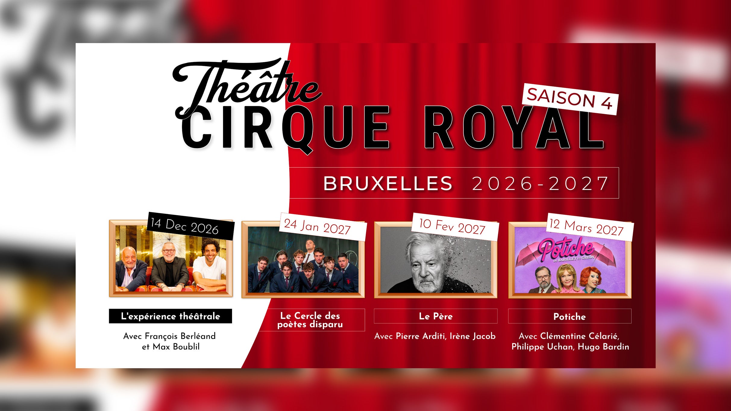 Abonnement Théâtre au Cirque Royal