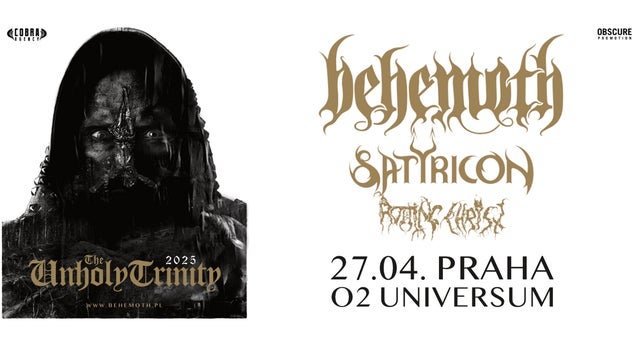 BEHEMOTH, SATYRICON, ROTTING CHRIST v O2 universum, Praha 9 27/04/2025