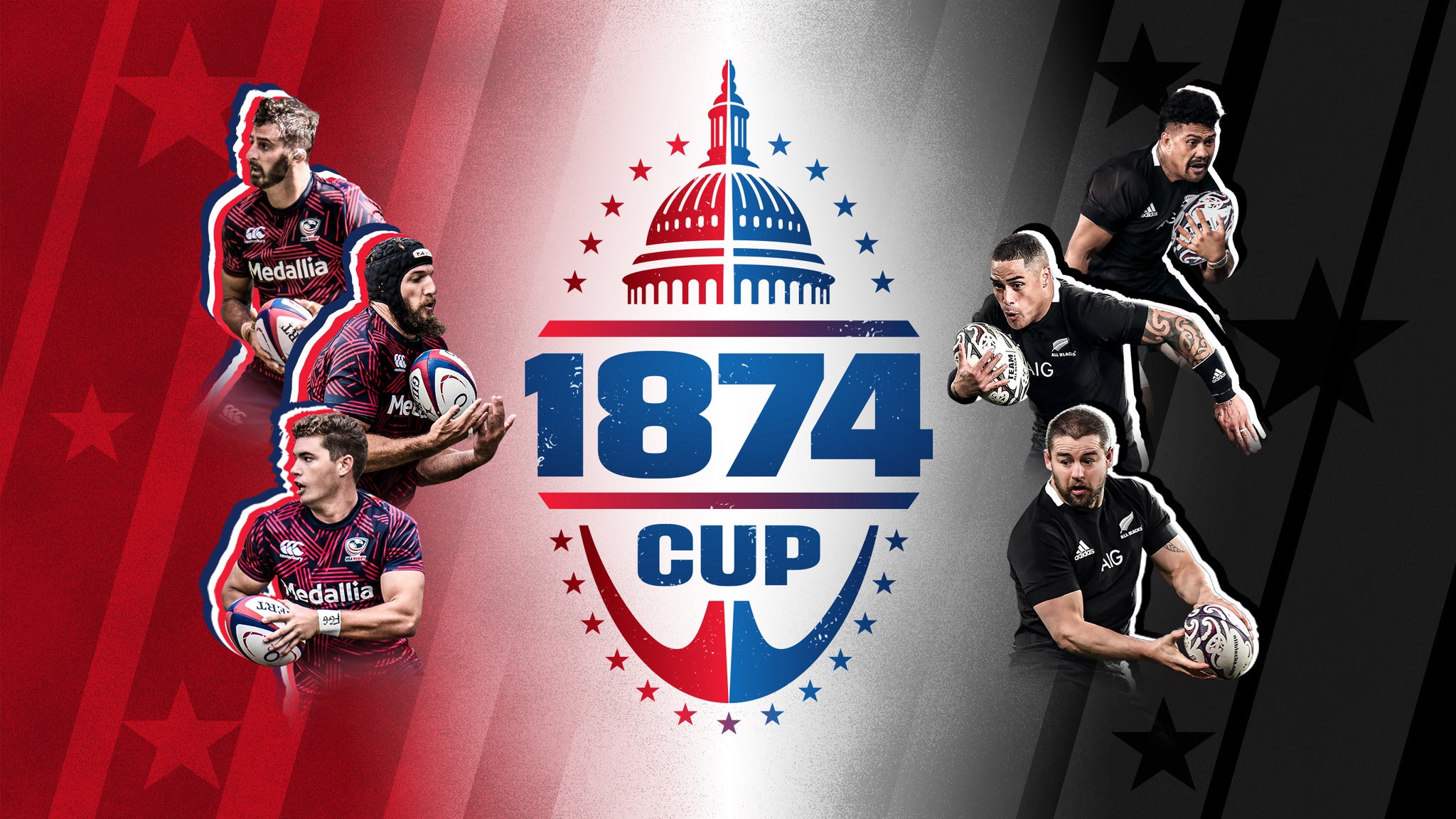 1874 Cup USA v All Blacks in Landover promo photo for Major League Rugby presale offer code