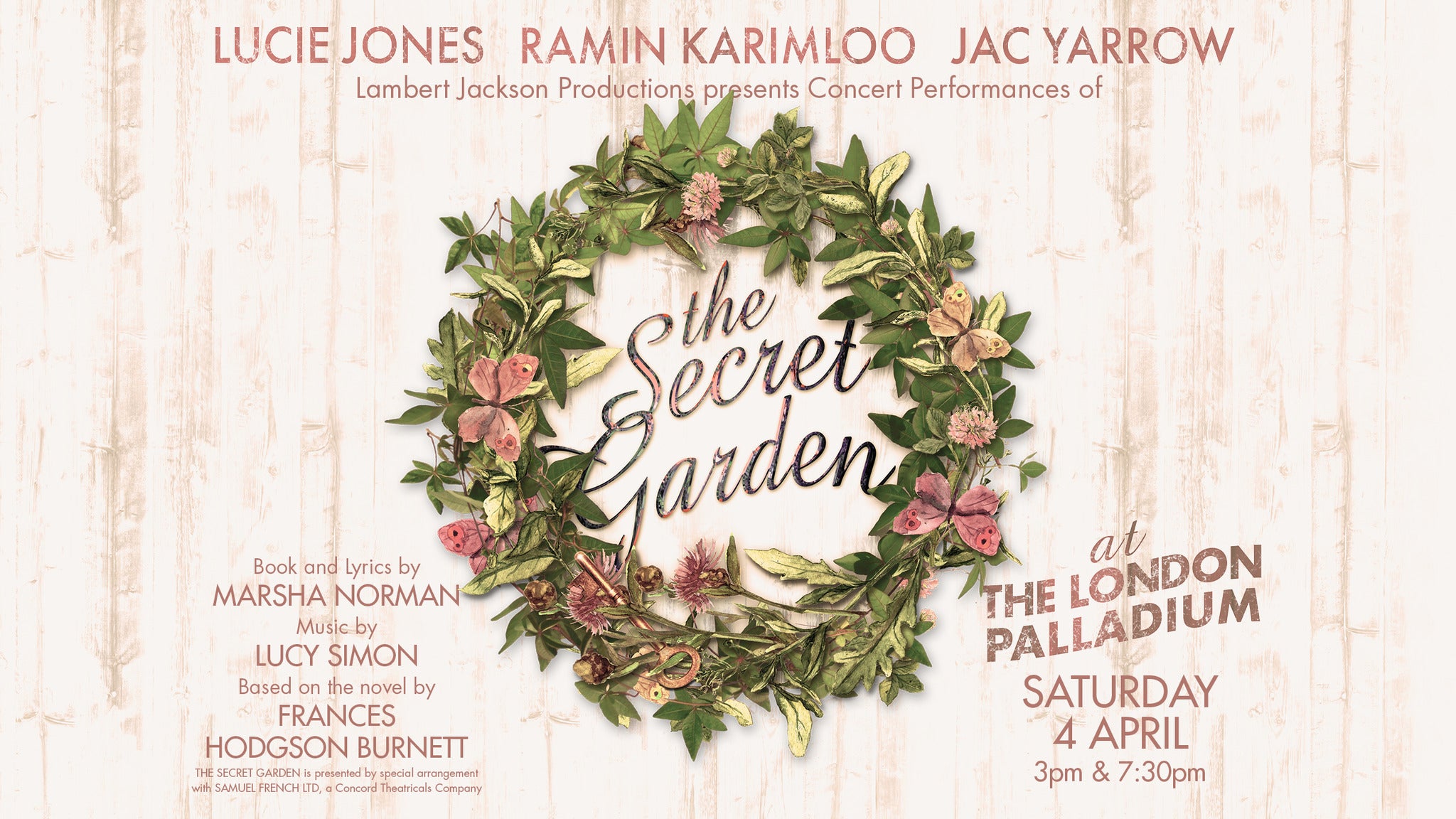 The Secret Garden In Concert In London 04 04 2020 Tickets Kaufen