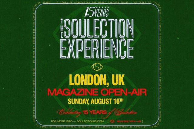 Presales to soulection experience: 15 year anniversary: members use these when buying pre-sale tickets