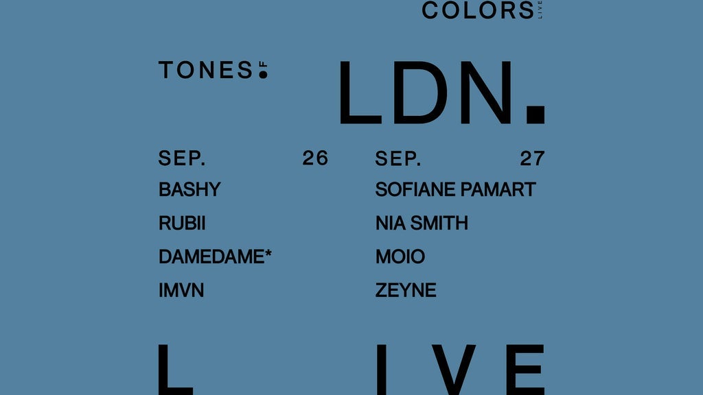 Hotels near COLORS: Tones of London Events