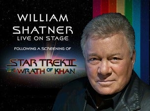 William Shatner with screening of Star Trek ll: The Wrath of Khan