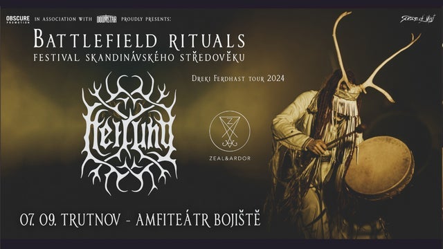 Battlefield Rituals: HEILUNG, ZEAL & ARDOR v Amfiteátr Bojiště, Trutnov 07/09/2024