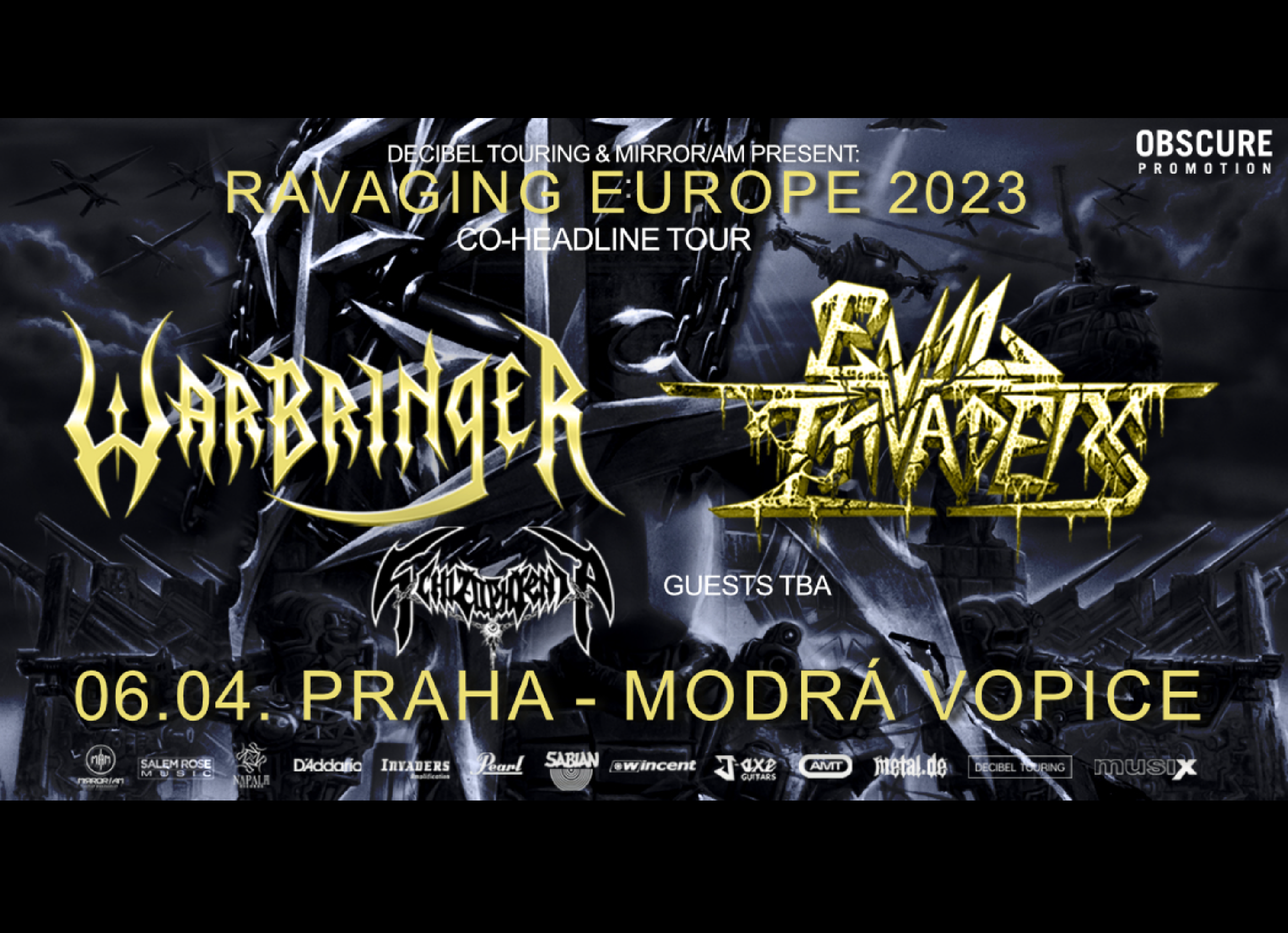 WARBRINGER, EVIL INVADERS, SCHIZOPHRENIA + guest- Praha -Music Club Modrá Vopice Praha 9 Vysočanská 35/2, Praha 9 19000