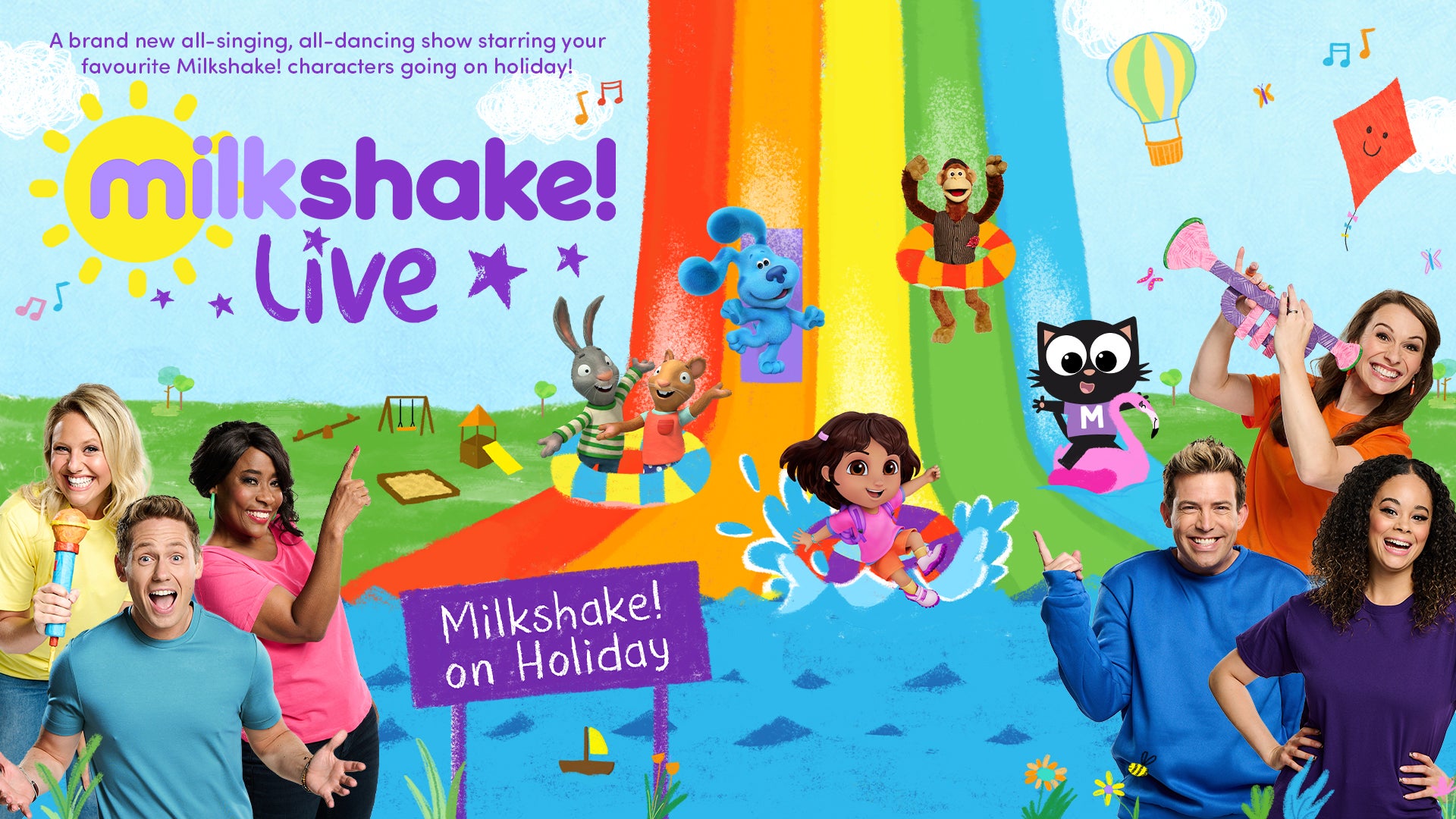 Milkshake! Live on Holiday Event Title Pic