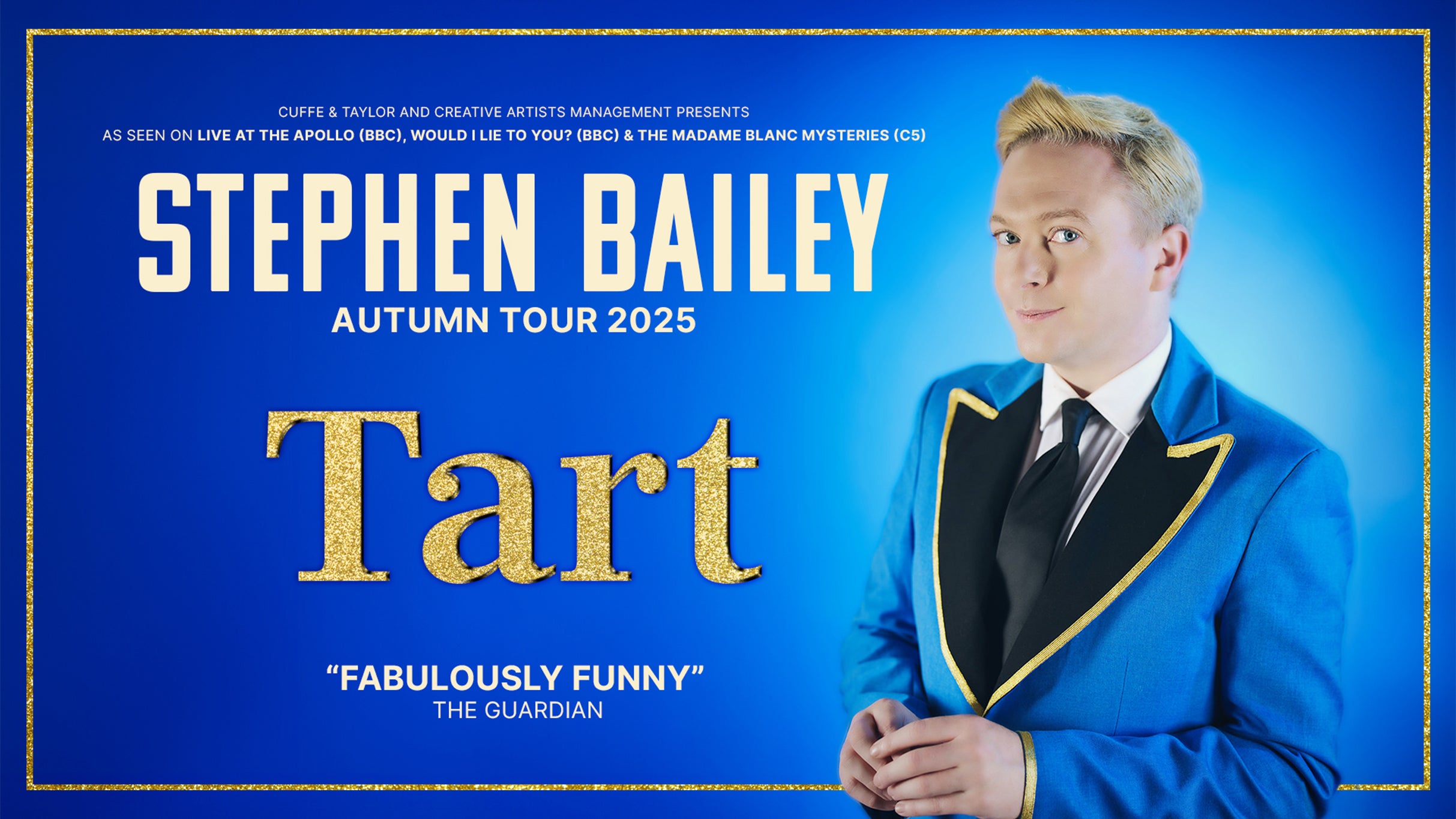 Stephen Bailey: Tart Event Title Pic