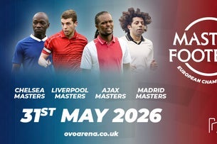 Masters Football European Champions 2026 - Venue Premium Tickets Seating Plans