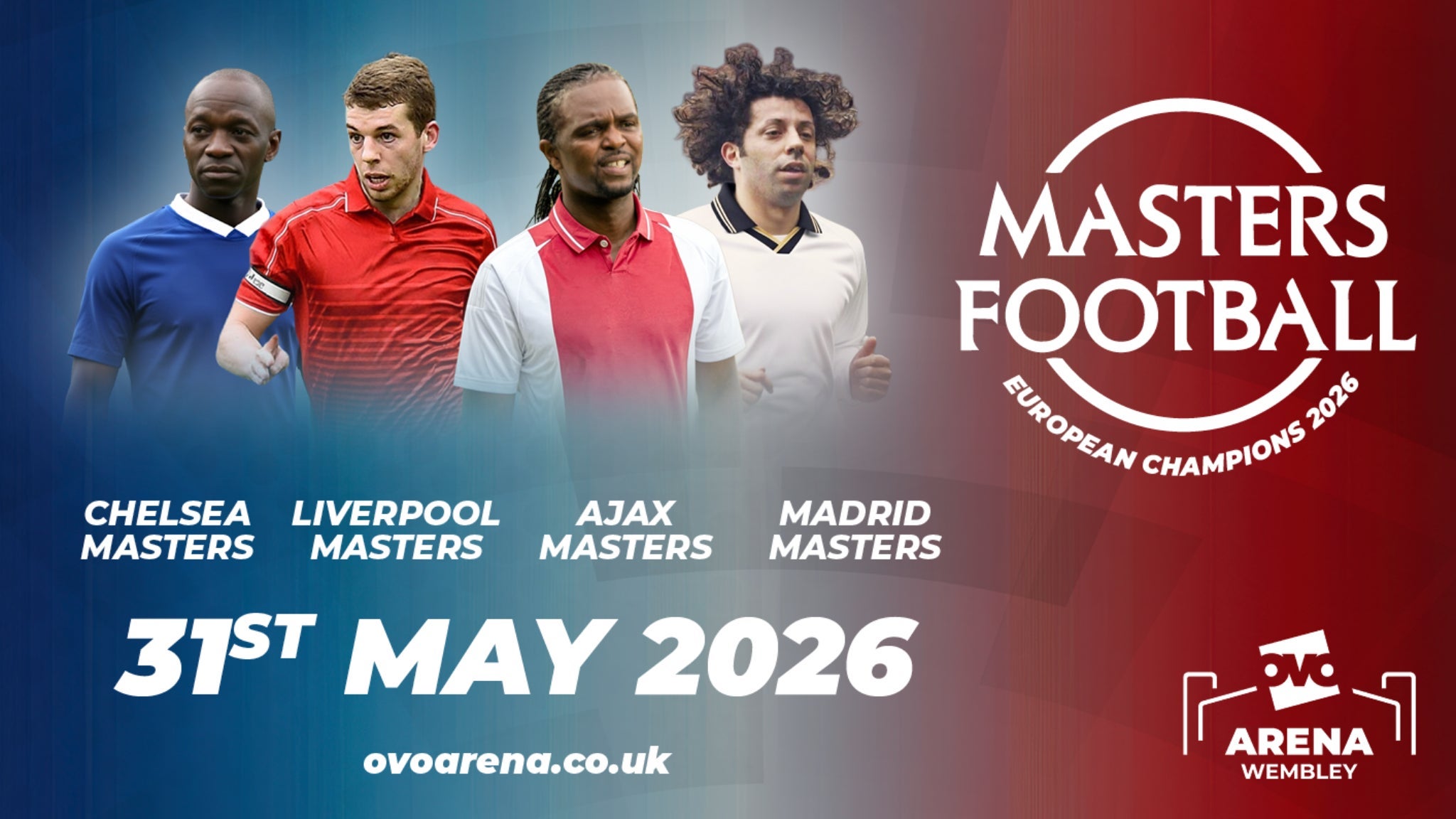 Masters Football European Champions 2026 - Venue Premium Tickets