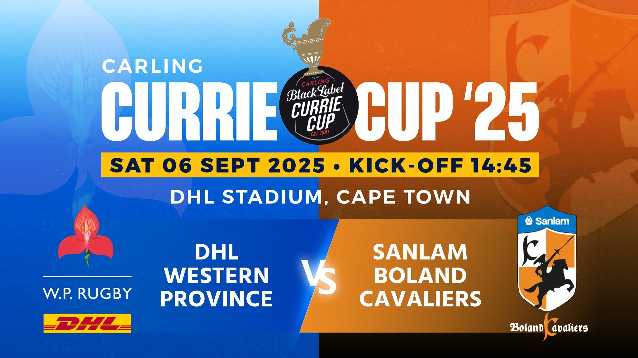 Currie Cup DHL Western Province vs Sanlam Boland Cavaliers
