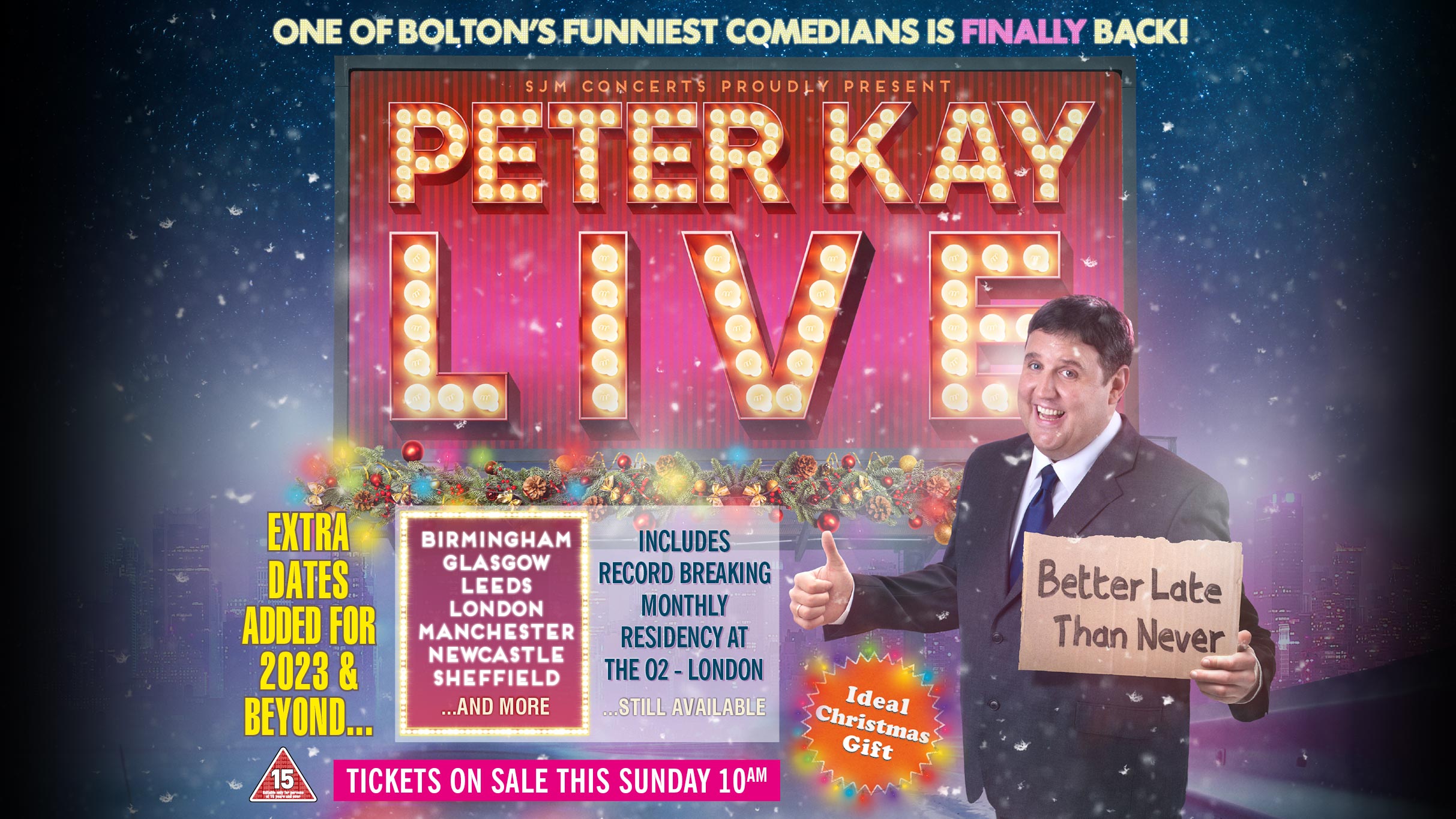 Peter Kay Live Event Title Pic
