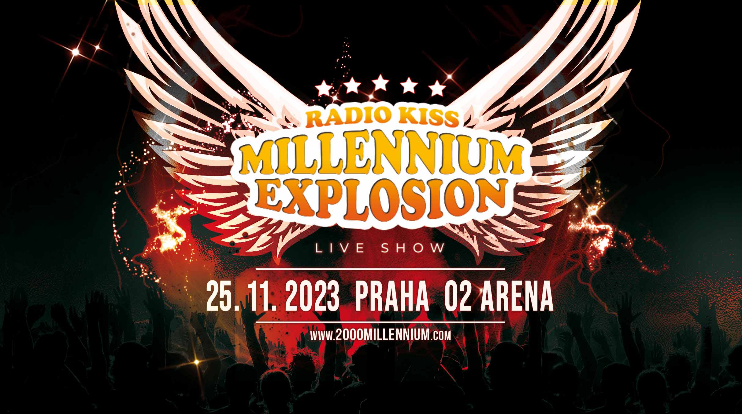 Radio Kiss Millennium Explosion- Praha O2 arena- Cascada, Inna, DJ Antoine, Lou Bega a další -O2 arena Praha 9 Českomoravská 2345/17a, Praha 9 19000