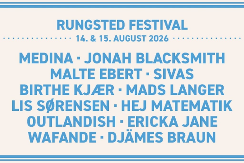 RUNGSTED FESTIVAL 2026 – 14. & 15. AUGUST - PARTOUT