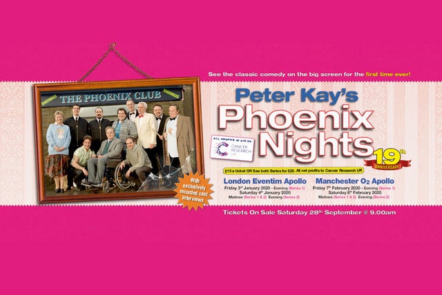 Peter Kay's Phoenix Nights 19th Anniversary Screenings - Series 1 & 2 Seating Plans