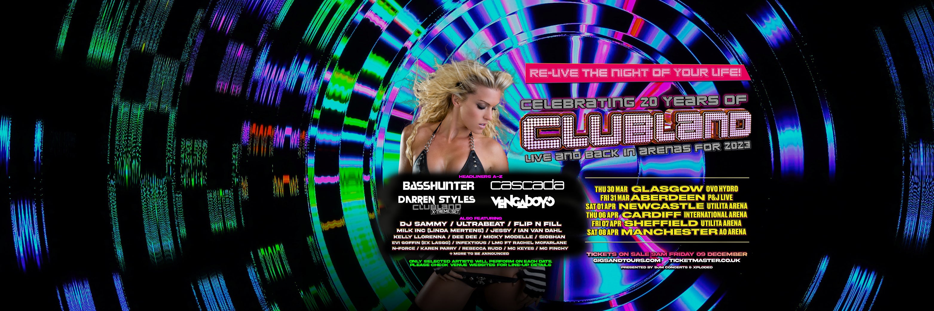 Clubland Live presale information on freepresalepasswords.com