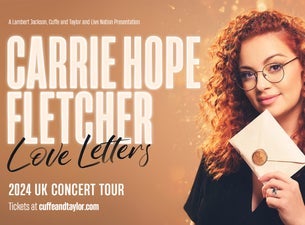 Carrie Hope Fletcher: Love Letters Seating Plan Concert Hall Glasgow