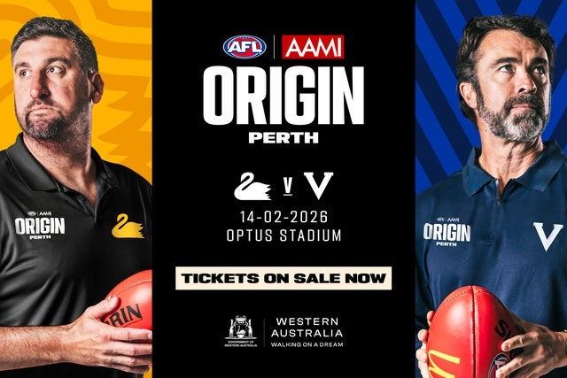Presale codes for 2026 aami afl origin wa v vic: members use these when buying pre-sale tickets