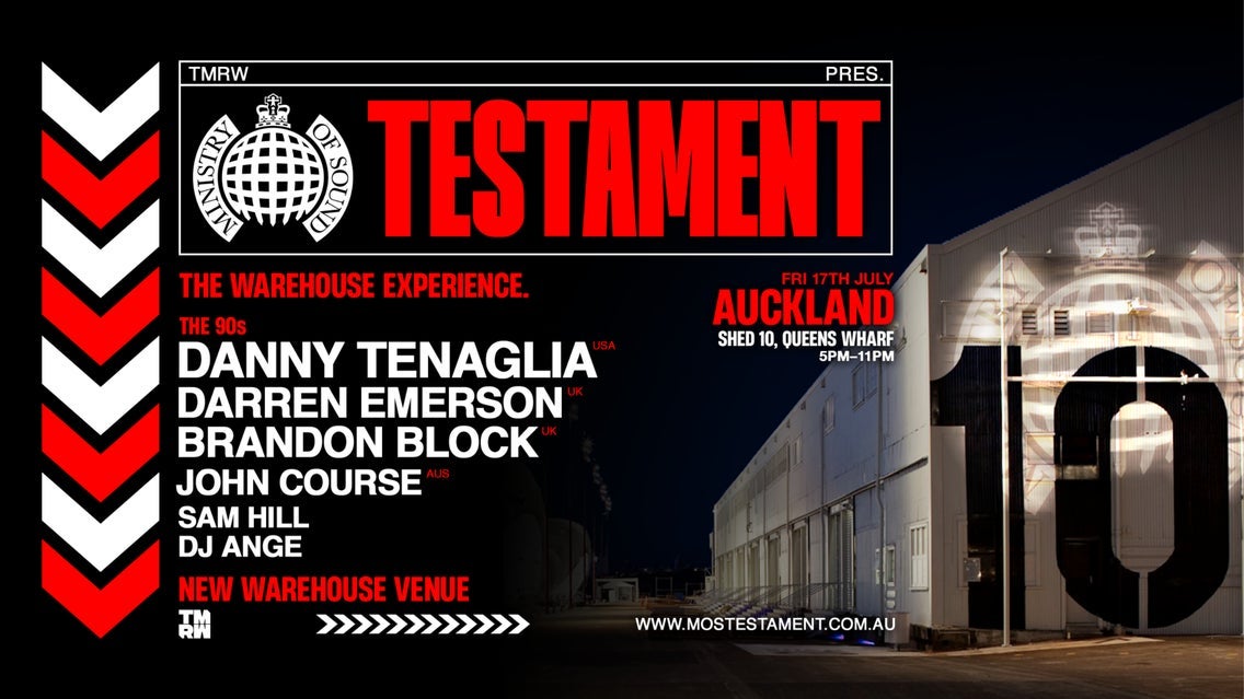 Ministry of Sound Testament - 90s Session, Auckland