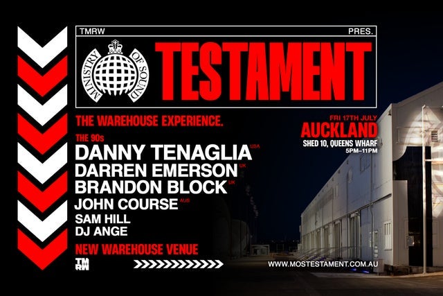 Presales to ministry of sound testament 90s session, auckland: members use these when buying pre-sale tickets