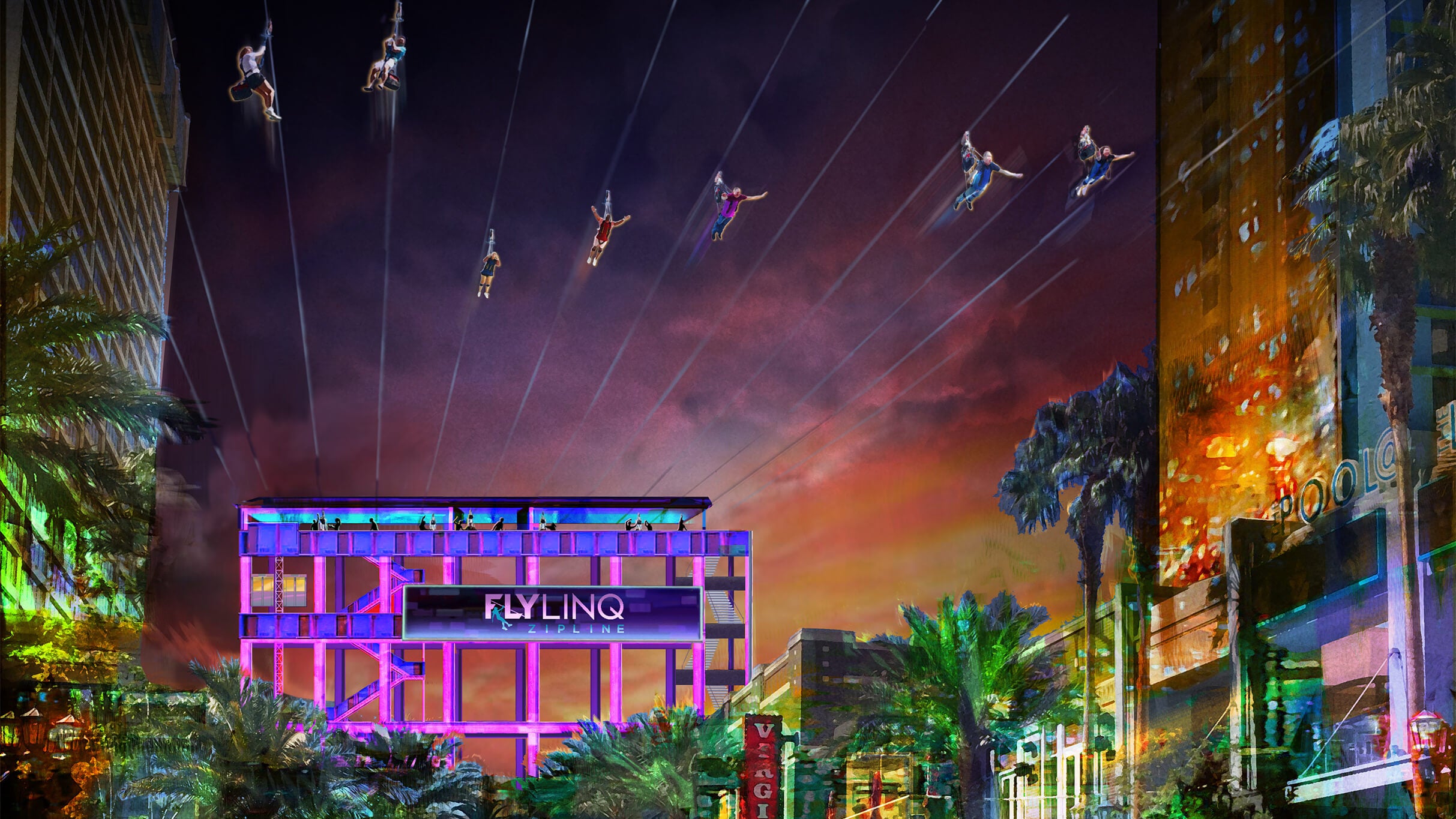 Fly LINQ Zipline at THE LINQ at Fly LINQ Zipline at The LINQ Promenade – Las Vegas, NV