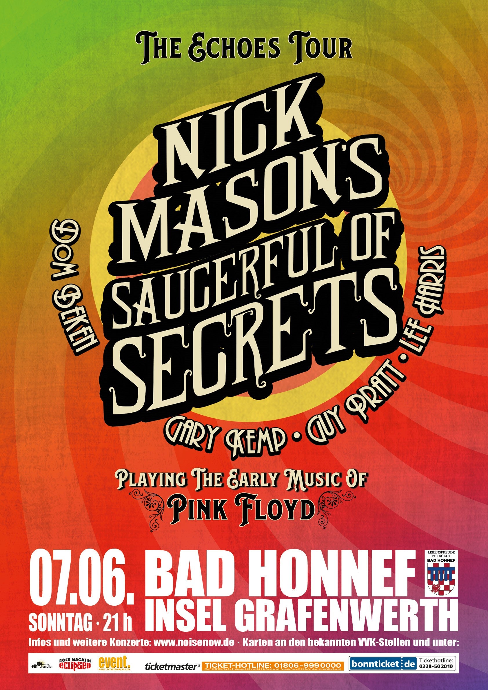 Nick Mason's Saucerful Of Secrets presale information on freepresalepasswords.com