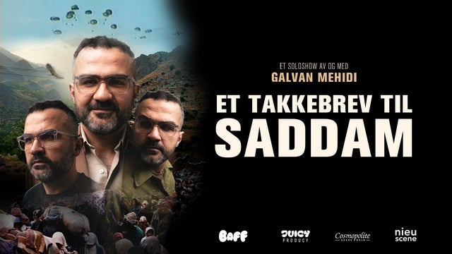 Et takkebrev til Saddam – Galvan Mehidi på Ole Bull Scene, Bergen 19/10/2024